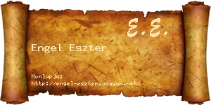 Engel Eszter névjegykártya